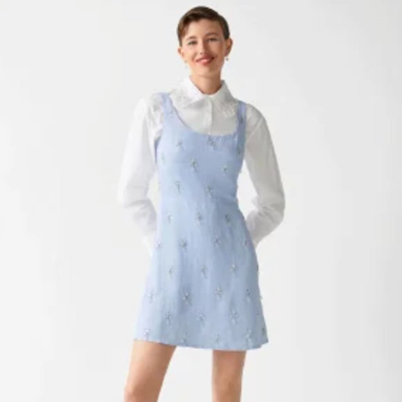 & Other Stories Dresses & Skirts - & OTHER STORIES Gemstone Embroidery Mini Dress NWT